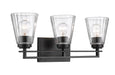 Vanity Z-Lite 823-3V-MB Matte Black Lyna 3 Light Vanity Z-Lite