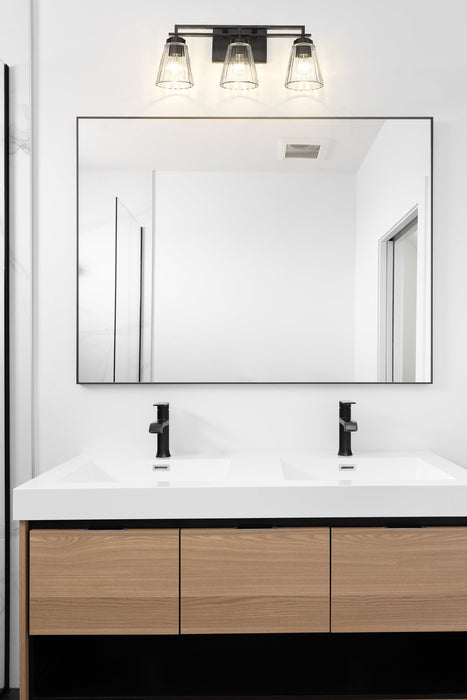 Vanity Z-Lite 823-3V-MB Matte Black Lyna 3 Light Vanity Z-Lite