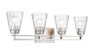Vanity Z-Lite 823-4V-BN Brushed Nickel Lyna 4 Light Vanity Z-Lite