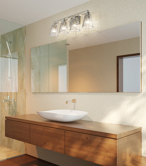 Vanity Z-Lite 823-4V-BN Brushed Nickel Lyna 4 Light Vanity Z-Lite