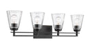 Vanity Z-Lite 823-4V-MB Matte Black Lyna 4 Light Vanity Z-Lite