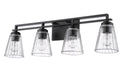 Vanity Z-Lite 823-4V-MB Matte Black Lyna 4 Light Vanity Z-Lite