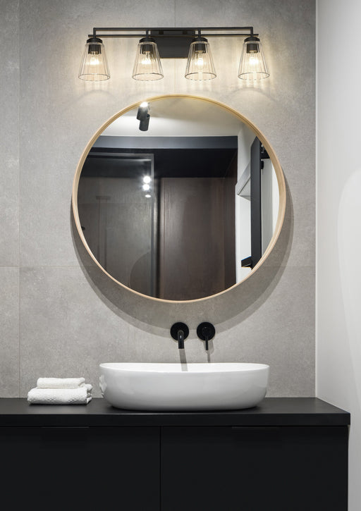 Vanity Z-Lite 823-4V-MB Matte Black Lyna 4 Light Vanity Z-Lite
