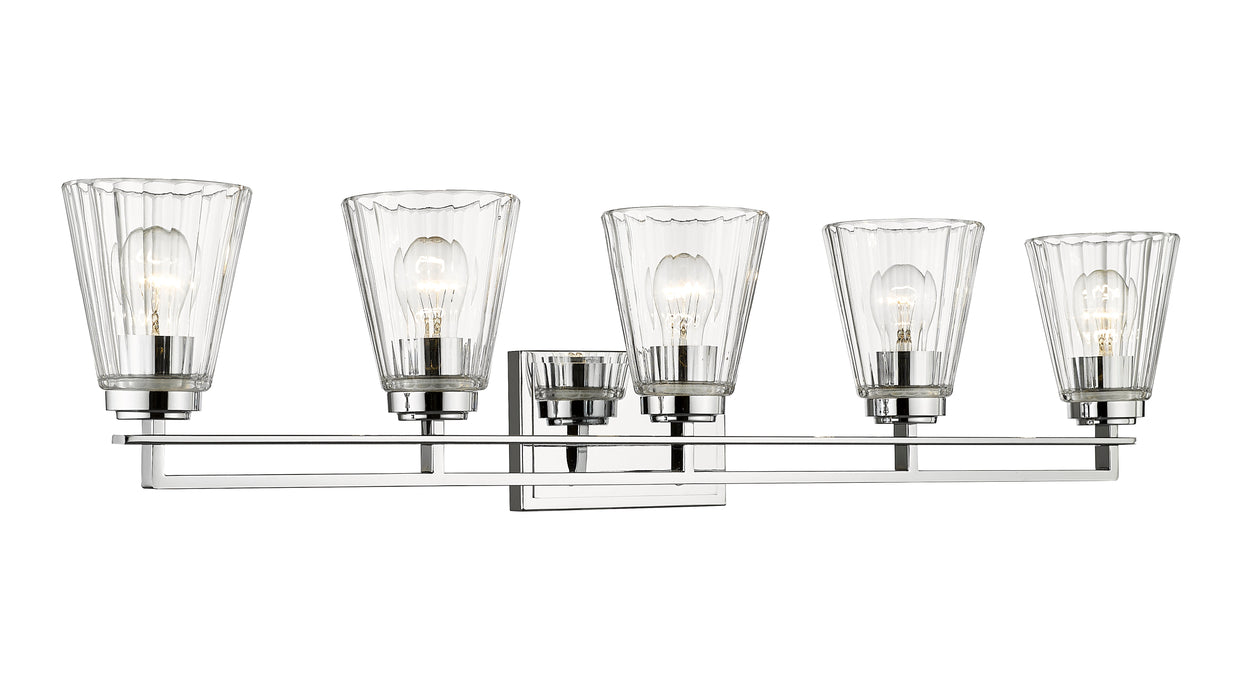 Vanity Z-Lite 823-5V-CH Chrome Lyna 5 Light Vanity Z-Lite