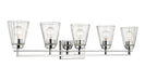 Vanity Z-Lite 823-5V-CH Chrome Lyna 5 Light Vanity Z-Lite
