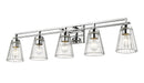 Vanity Z-Lite 823-5V-CH Chrome Lyna 5 Light Vanity Z-Lite