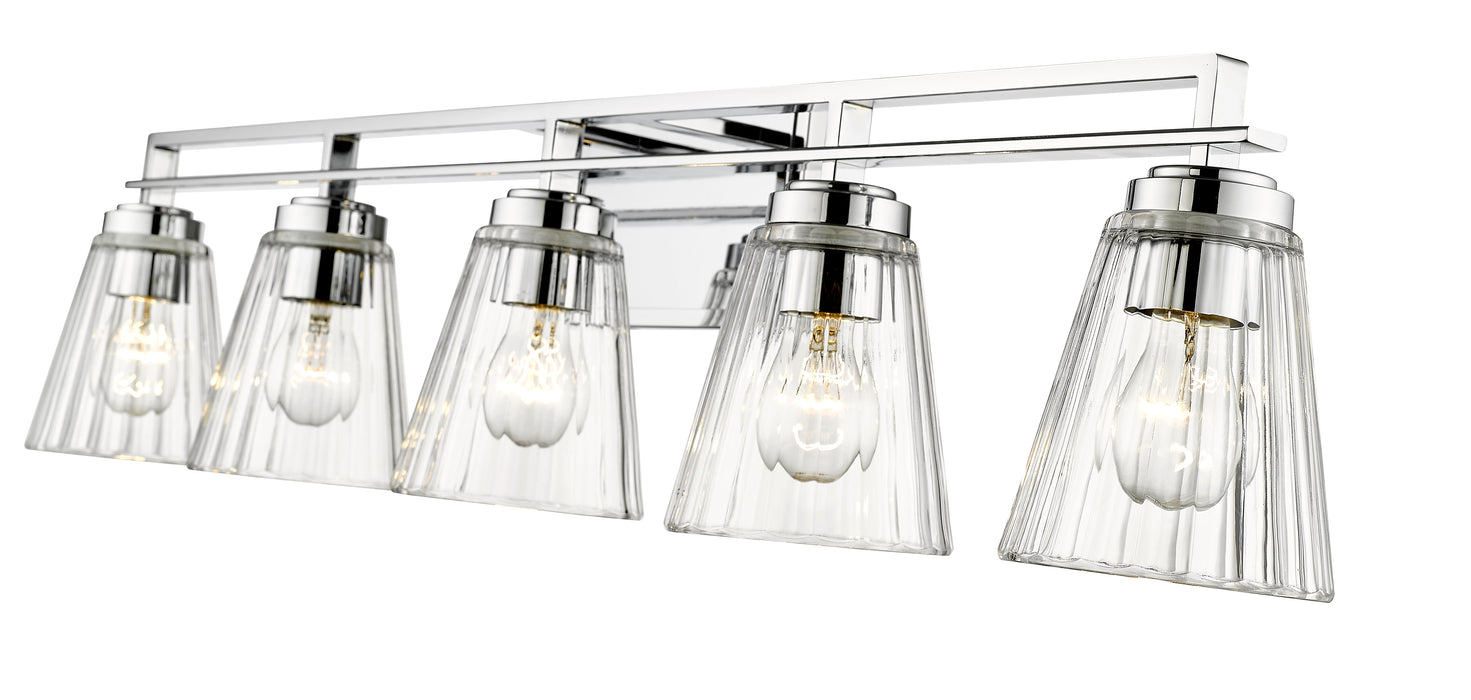 Vanity Z-Lite 823-5V-CH Chrome Lyna 5 Light Vanity Z-Lite