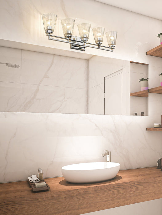 Vanity Z-Lite 823-5V-CH Chrome Lyna 5 Light Vanity Z-Lite