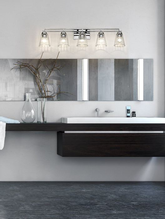Vanity Z-Lite 823-5V-CH Chrome Lyna 5 Light Vanity Z-Lite