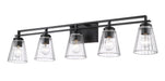 Vanity Z-Lite 823-5V-MB Matte Black Lyna 5 Light Vanity Z-Lite