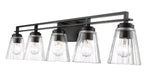 Vanity Z-Lite 823-5V-MB Matte Black Lyna 5 Light Vanity Z-Lite