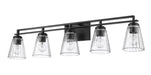 Vanity Z-Lite 823-5V-MB Matte Black Lyna 5 Light Vanity Z-Lite
