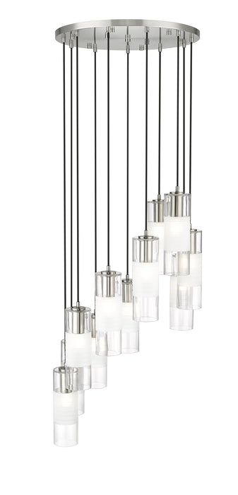 Chandelier Z-Lite 824P-11R-BN Brushed Nickel Alton 11 Light Chandelier Z-Lite