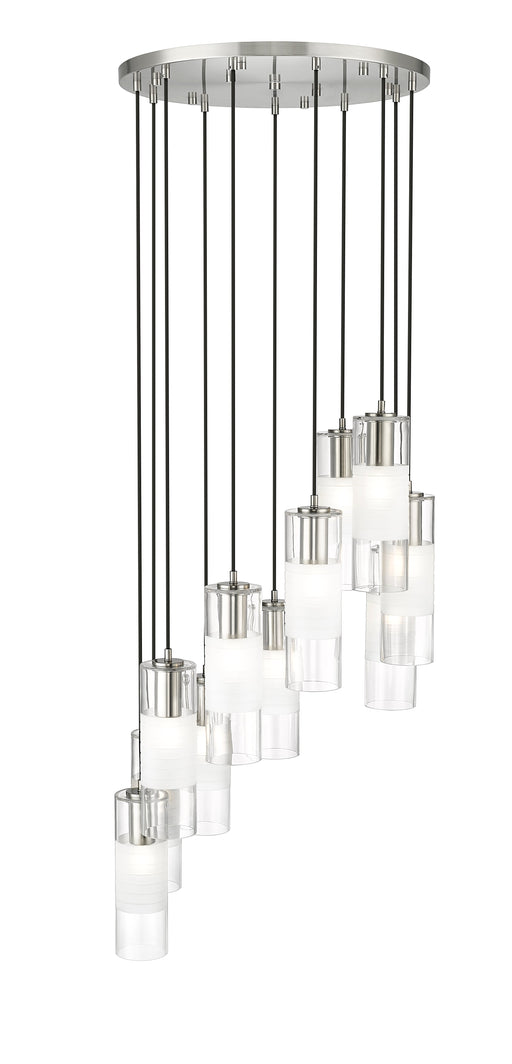 Chandelier Z-Lite 824P-11R-BN Brushed Nickel Alton 11 Light Chandelier Z-Lite