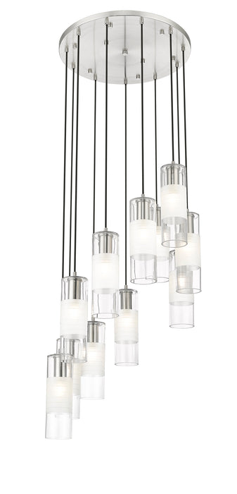 Chandelier Z-Lite 824P-11R-BN Brushed Nickel Alton 11 Light Chandelier Z-Lite