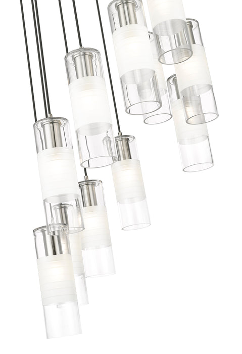 Chandelier Z-Lite 824P-11R-BN Brushed Nickel Alton 11 Light Chandelier Z-Lite