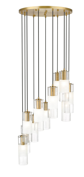 Chandelier Z-Lite 824P-11R-MGLD Modern Gold Alton 11 Light Chandelier Z-Lite