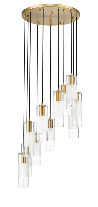Chandelier Z-Lite 824P-11R-MGLD Modern Gold Alton 11 Light Chandelier Z-Lite
