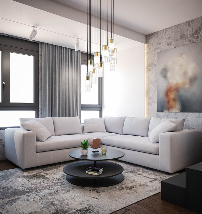 Chandelier Z-Lite 824P-11R-MGLD Modern Gold Alton 11 Light Chandelier Z-Lite