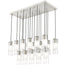 Linear Chandelier Z-Lite 824P-17L-BN Brushed Nickel Alton 17 Light Linear Chandelier Z-Lite