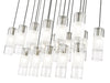 Linear Chandelier Z-Lite 824P-17L-BN Brushed Nickel Alton 17 Light Linear Chandelier Z-Lite