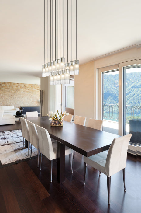 Linear Chandelier Z-Lite 824P-17L-BN Brushed Nickel Alton 17 Light Linear Chandelier Z-Lite