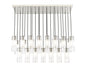 Linear Chandelier Z-Lite 824P-23L-BN Brushed Nickel Alton 23 Light Linear Chandelier Z-Lite