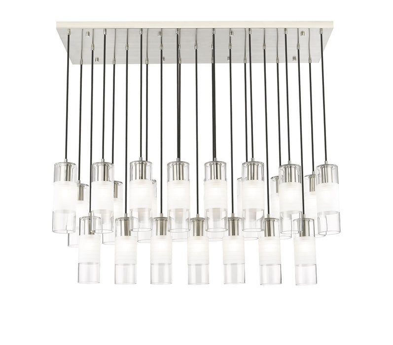 Linear Chandelier Z-Lite 824P-23L-BN Brushed Nickel Alton 23 Light Linear Chandelier Z-Lite