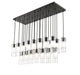 Linear Chandelier Z-Lite 824P-23L-MB Matte Black Alton 23 Light Linear Chandelier Z-Lite