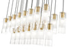 Linear Chandelier Z-Lite 824P-23L-MGLD Modern Gold Alton 23 Light Linear Chandelier Z-Lite