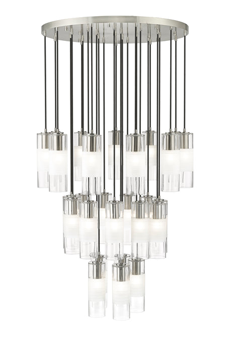 Chandelier Z-Lite 824P-27R-BN Brushed Nickel Alton 27 Light Chandelier Z-Lite
