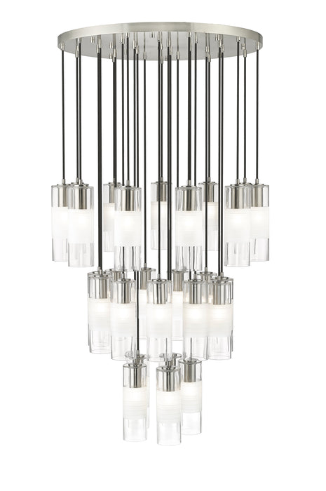 Chandelier Z-Lite 824P-27R-BN Brushed Nickel Alton 27 Light Chandelier Z-Lite