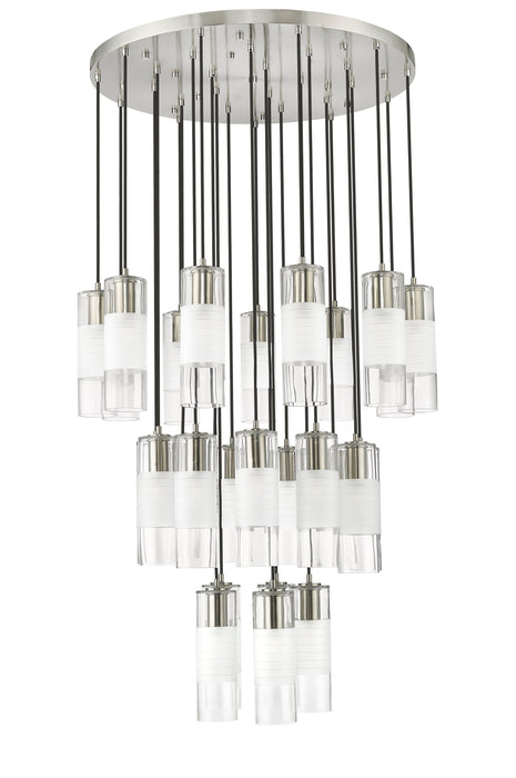 Chandelier Z-Lite 824P-27R-BN Brushed Nickel Alton 27 Light Chandelier Z-Lite