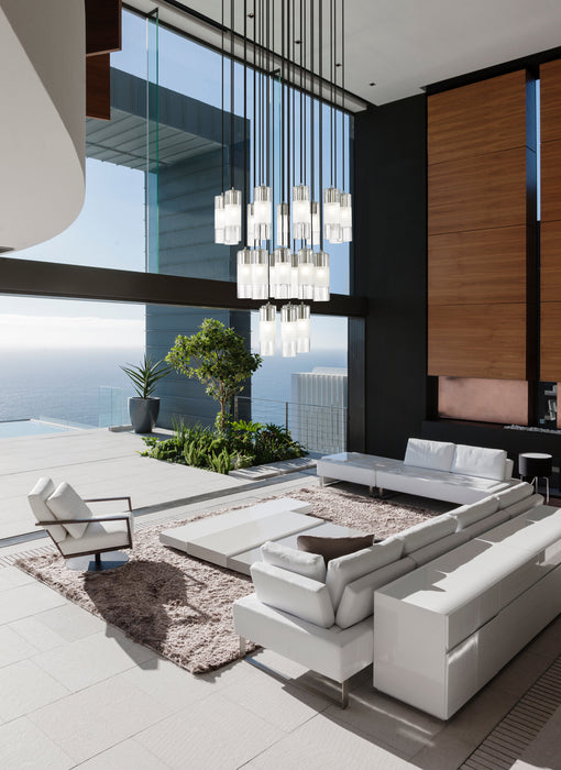 Chandelier Z-Lite 824P-27R-BN Brushed Nickel Alton 27 Light Chandelier Z-Lite