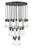 Chandelier Z-Lite 824P-27R-MB Matte Black Alton 27 Light Chandelier Z-Lite