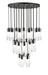 Chandelier Z-Lite 824P-27R-MB Matte Black Alton 27 Light Chandelier Z-Lite