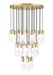 Chandelier Z-Lite 824P-27R-MGLD Modern Gold Alton 27 Light Chandelier Z-Lite