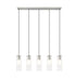 Linear Chandelier Z-Lite 824P-5L-BN Brushed Nickel Alton 5 Light Linear Chandelier Z-Lite