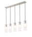 Linear Chandelier Z-Lite 824P-5L-BN Brushed Nickel Alton 5 Light Linear Chandelier Z-Lite