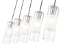Linear Chandelier Z-Lite 824P-5L-BN Brushed Nickel Alton 5 Light Linear Chandelier Z-Lite