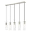 Linear Chandelier Z-Lite 824P-5L-BN Brushed Nickel Alton 5 Light Linear Chandelier Z-Lite