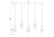 Linear Chandelier Z-Lite 824P-5L-MB Matte Black Alton 5 Light Linear Chandelier Z-Lite