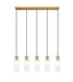 Linear Chandelier Z-Lite 824P-5L-MGLD Modern Gold Alton 5 Light Linear Chandelier Z-Lite