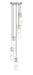Chandelier Z-Lite 824P-5R-BN Brushed Nickel Alton 5 Light Chandelier Z-Lite