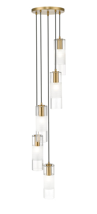 Chandelier Z-Lite 824P-5R-MGLD Modern Gold Alton 5 Light Chandelier Z-Lite