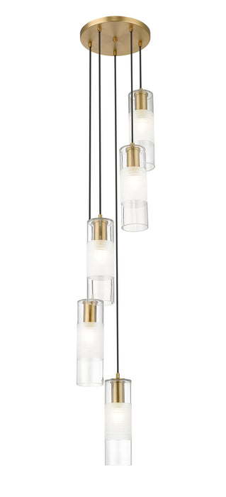 Chandelier Z-Lite 824P-5R-MGLD Modern Gold Alton 5 Light Chandelier Z-Lite