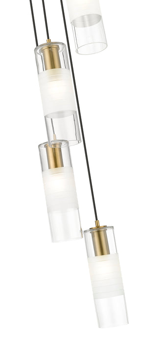 Chandelier Z-Lite 824P-5R-MGLD Modern Gold Alton 5 Light Chandelier Z-Lite