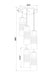 Chandelier Z-Lite 824P-5R-MGLD Modern Gold Alton 5 Light Chandelier Z-Lite
