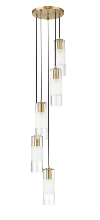 Chandelier Z-Lite 824P-5R-MGLD Modern Gold Alton 5 Light Chandelier Z-Lite