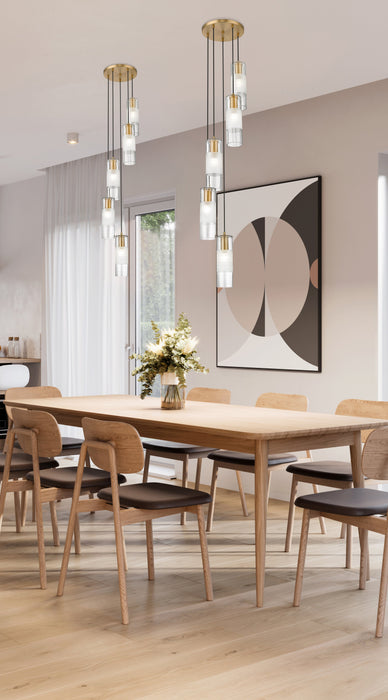 Chandelier Z-Lite 824P-5R-MGLD Modern Gold Alton 5 Light Chandelier Z-Lite